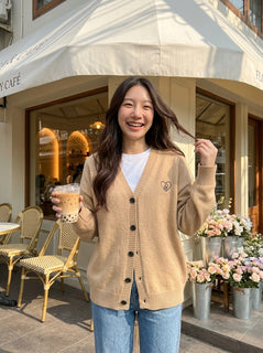 Warm Latte Cardigan (สีกาแฟ)